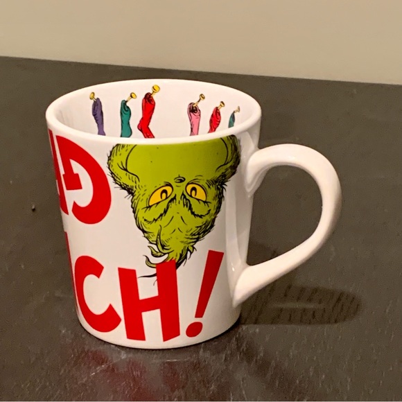 GRINCH! Dr. Seuss How the Grinch Stole Christmas Ceramic Mug - Picture 3 of 10